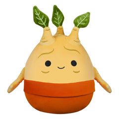 Squishmallows Harry Potter Mandrake 8-Inch front view, plush for cozy hugs and display.
