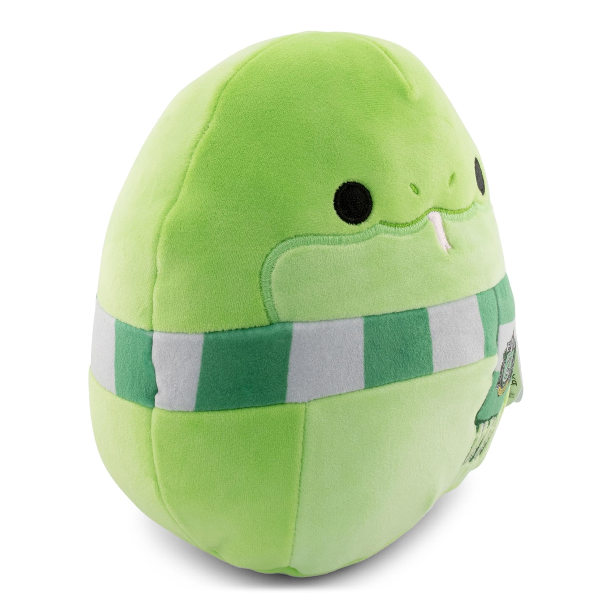 Squishmallows Harry Potter Slytherin Snake soft-material for ultra-soft hugs.