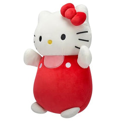 Squishmallows Hello Kitty 10-inch plush, versatile companion for naps and play.