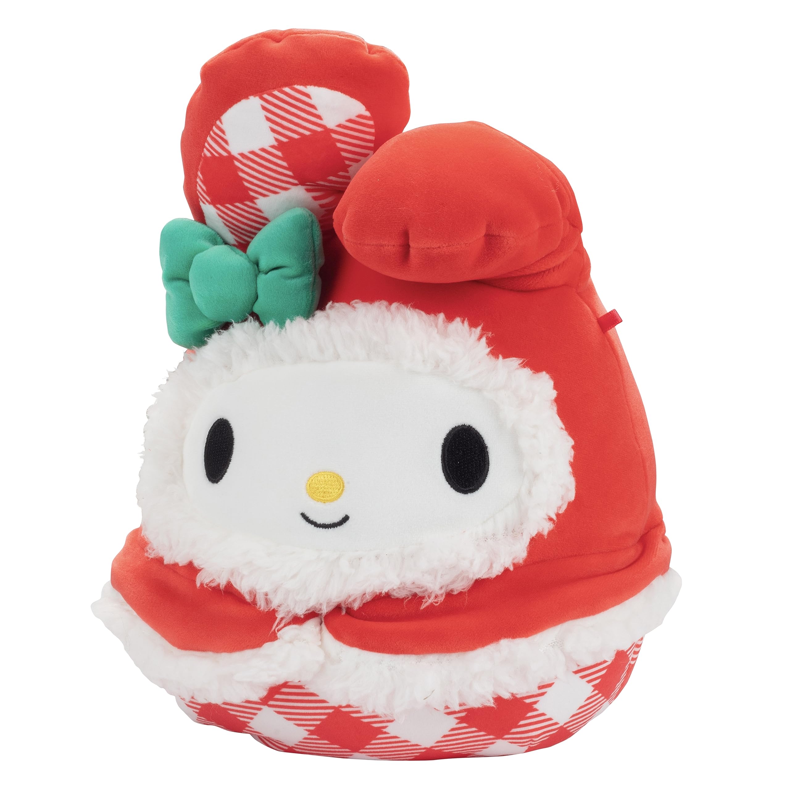 Squishmallows Hello Kitty My Melody smiling face, inviting playtime and friendly display.