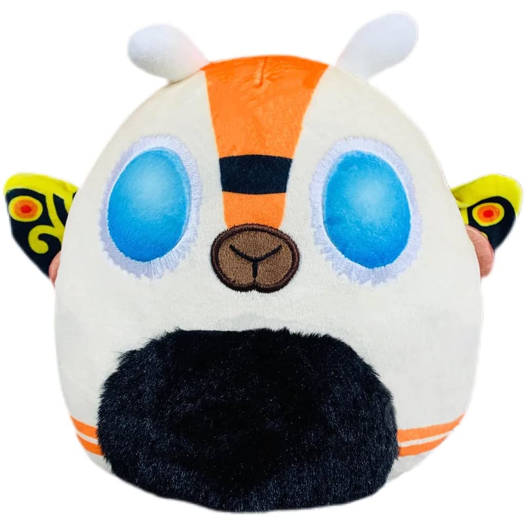 Squishmallows Kellytoy Godzilla plush, 8-inch Mothra, ideal for cuddles and imaginative play.