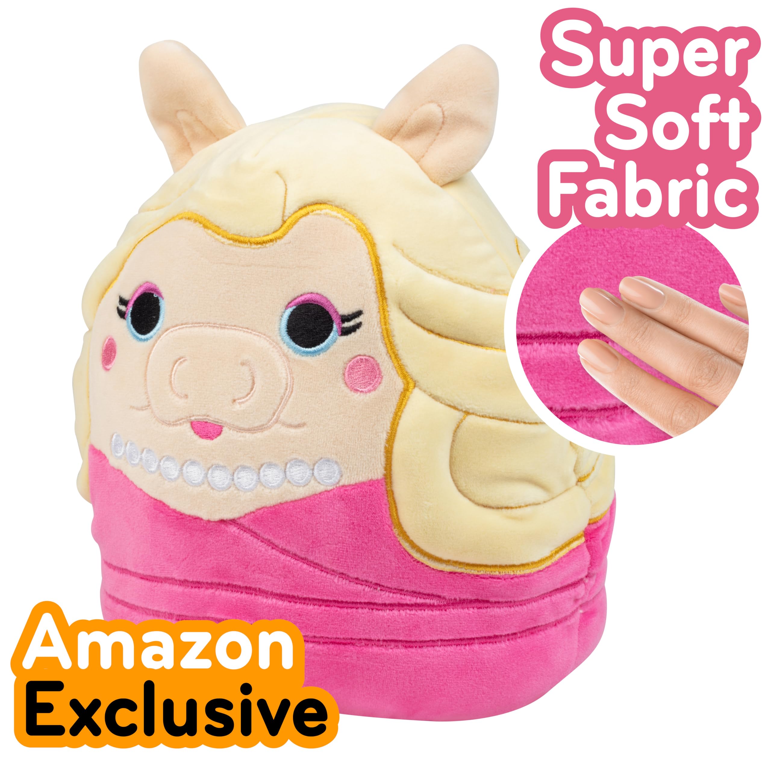 Squishmallows Kermit close-up plush, ultra-soft for cozy storytelling adventures.