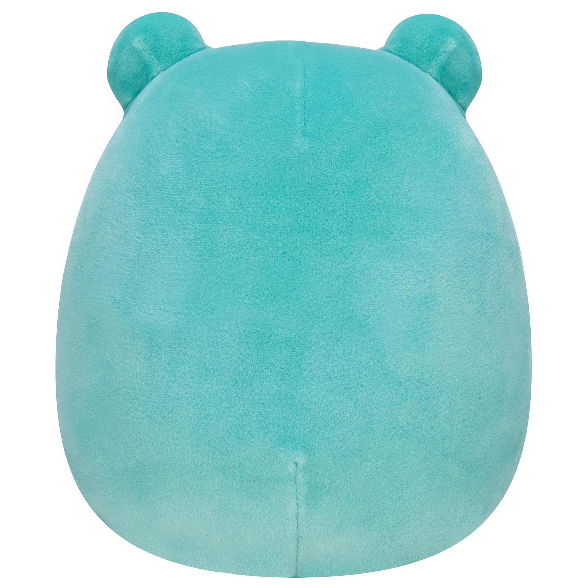 Squishmallows Ludwig plush in teal frog design ideal for travel companions