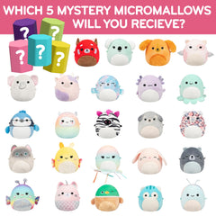 Squishmallows Micromallows two-inch mini plush figures for travel and cuddles.
