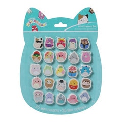 Squishmallows mini eraser Cam Calico Cat with sunglasses; ideal for neat notes.