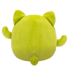 Squishmallows Ms. Miss Green Cactus Cat sitting pose as a desk buddy