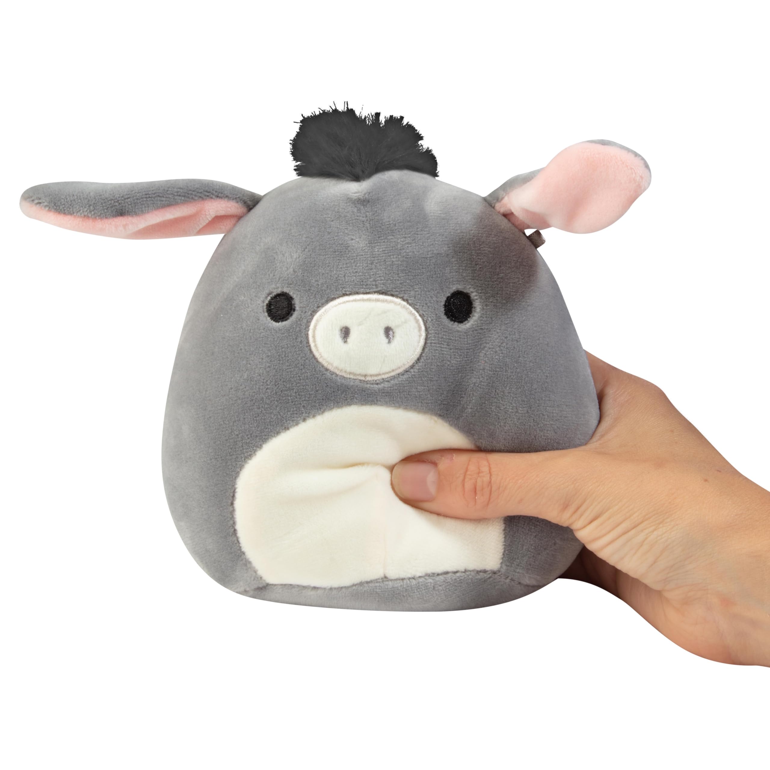 Close-up of Squishmallows Mystery 5-inch plush fabric for cozy moments.
