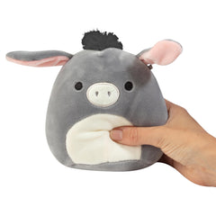 Close-up of Squishmallows Mystery 5-inch plush fabric for cozy moments.