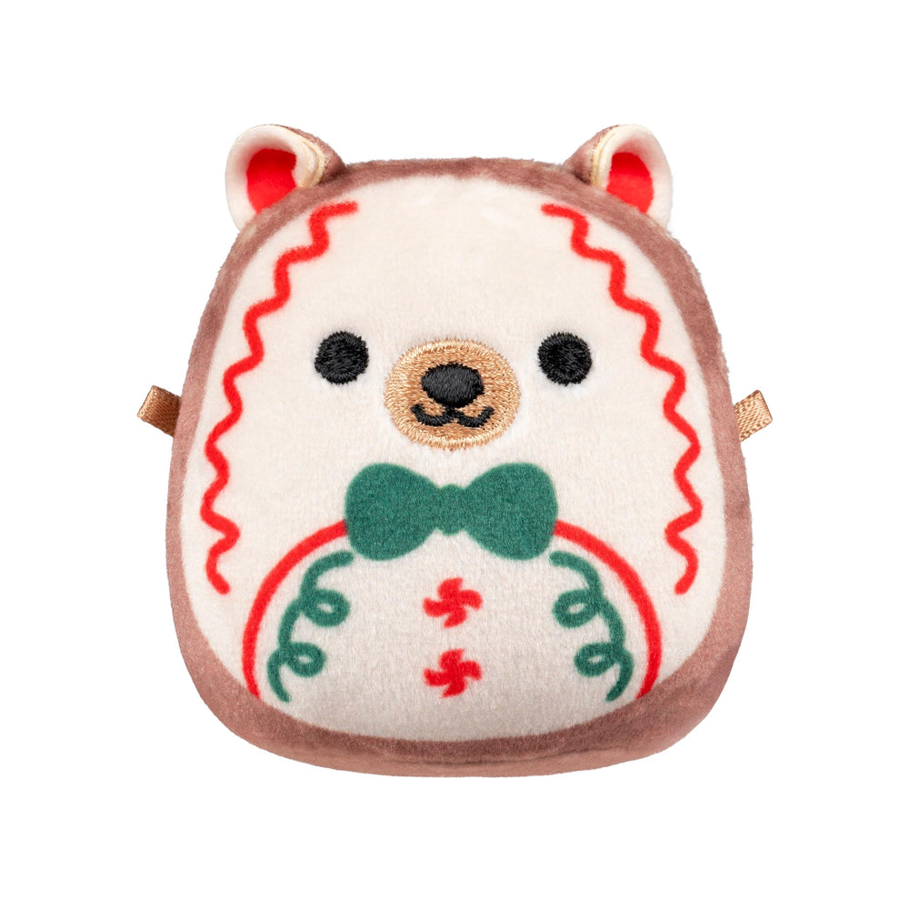 Official Squishmallows seal on packaging signaling authenticity and brand pride.
