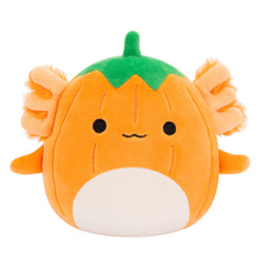 Squishmallows original 5-inch Halloween 4-pack haunted house scene; playful display