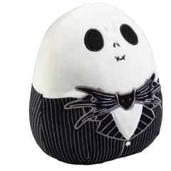 Squishmallows Jack Skellington 8-inch shoulder-smile close-up for collectible appeal