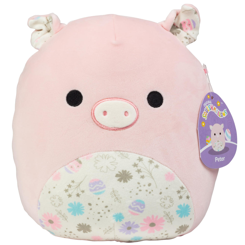Squishmallows Peter the Easter Pig front view for cozy play and travel comfort.
