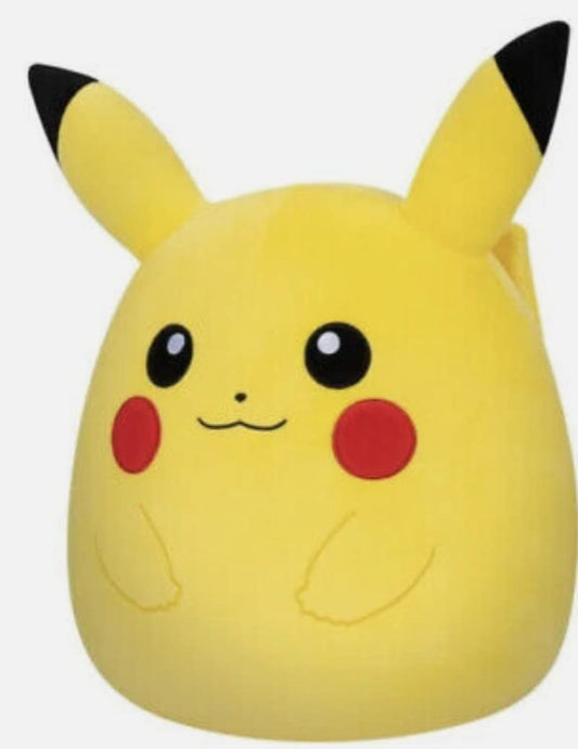 Squishmallows Pikachu 10in group shot emphasizing collectibility and fan appeal