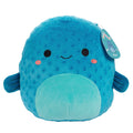 Squishmallows Refalo pufferfish 10-inch plush for cozy cuddling.