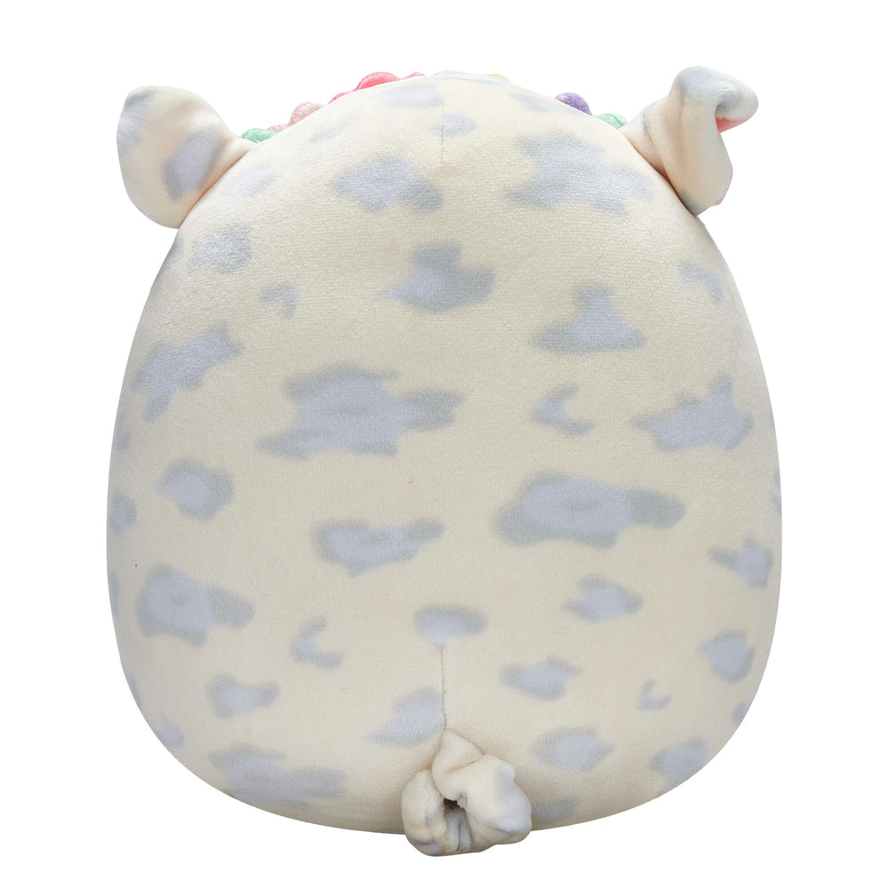 Rosie plush on a car seat to illustrate travel-friendly fun.