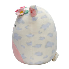 Rosie among other Squishmallows in a collection display.