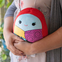 Squishmallows Sally 8-inch face closeup showing squishy texture for bedtime