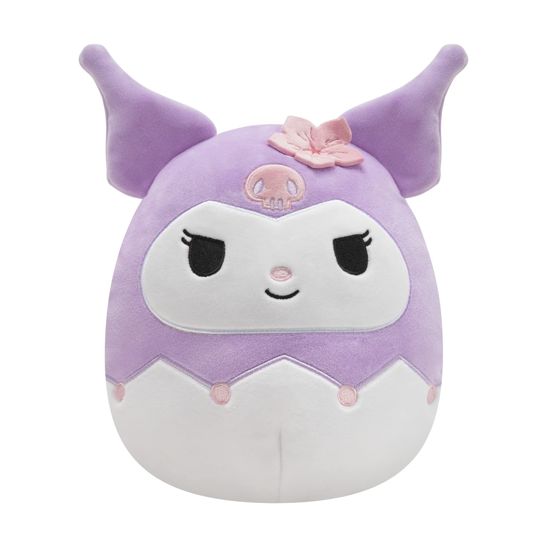 Squishmallows Sanrio Squad purple 8-inch plush for cozy hugs and travel
