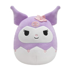 Squishmallows Sanrio Squad purple 8-inch plush for cozy hugs and travel
