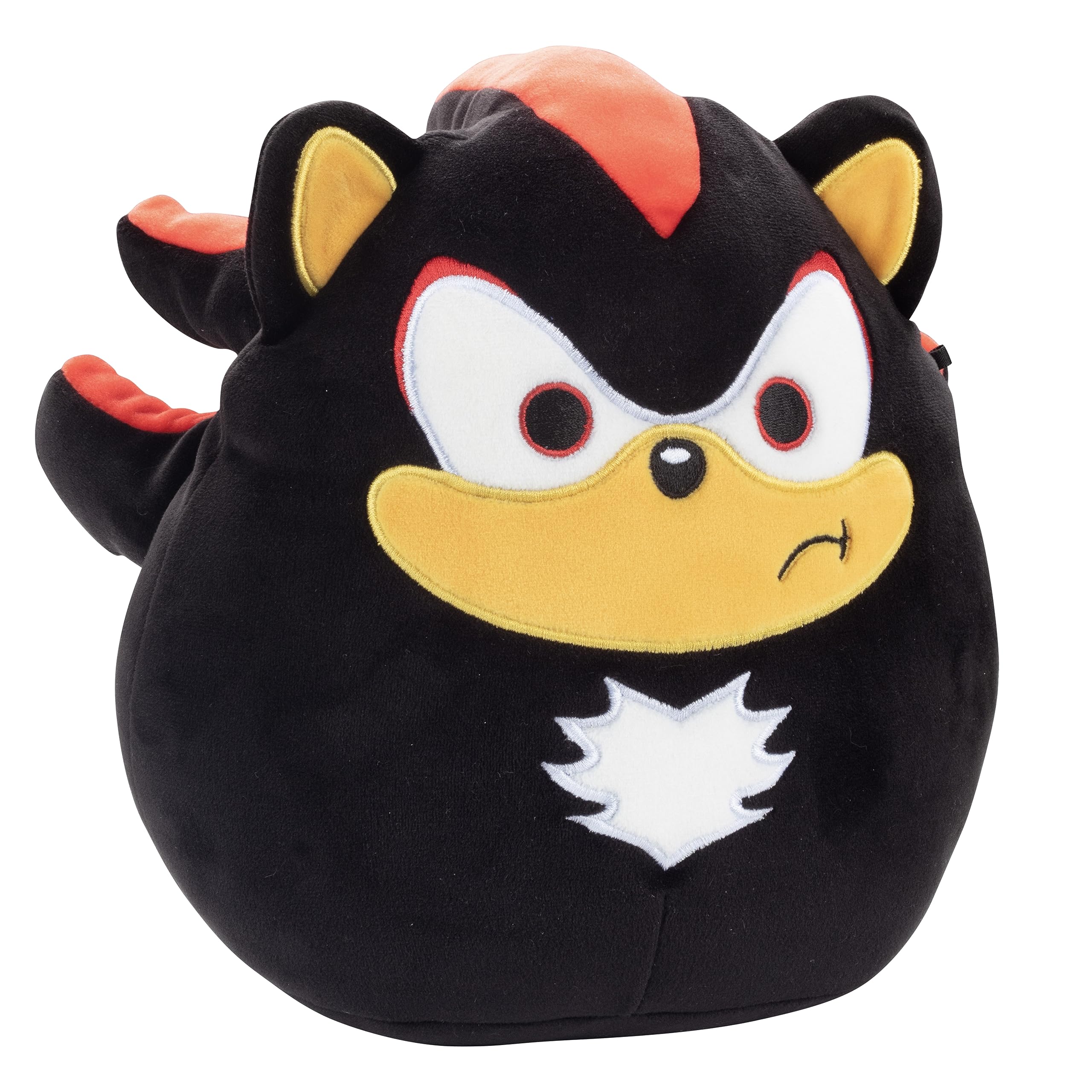 Squishmallows Shadow head close-up shows soft fabric and plush detailing