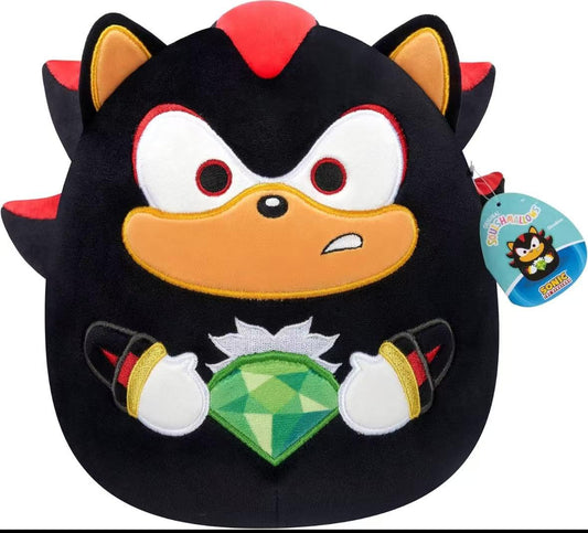 Squishmallows Sonic Shadow 8-inch plush for cozy snuggles and display.