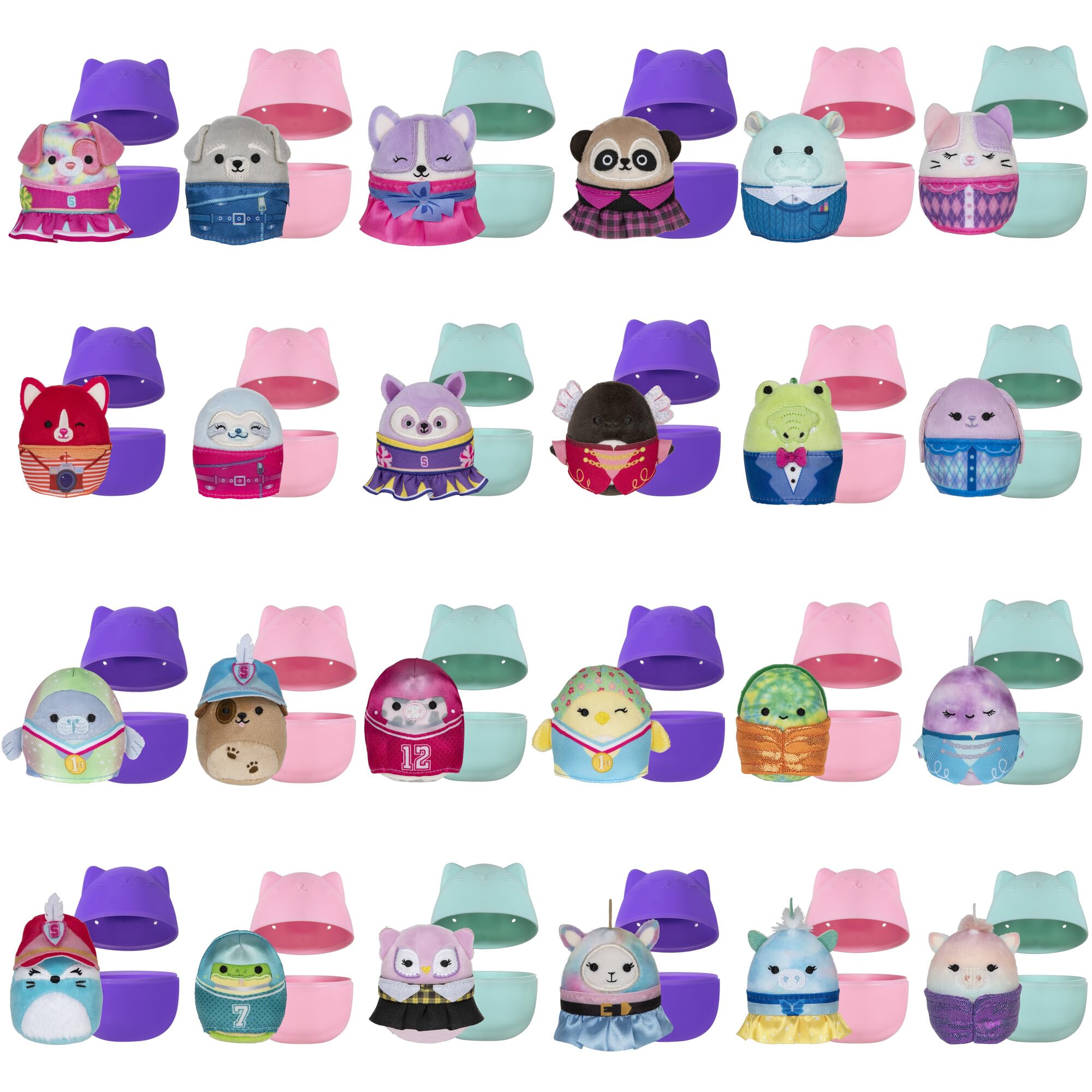 Squishmallows Squishville mini plush unboxing, tiny two-inch squishmallows with accessories