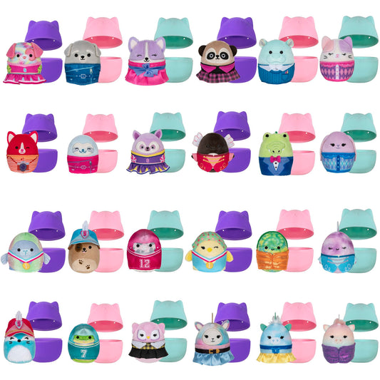 Squishmallows Squishville mini plush unboxing, tiny two-inch squishmallows with accessories