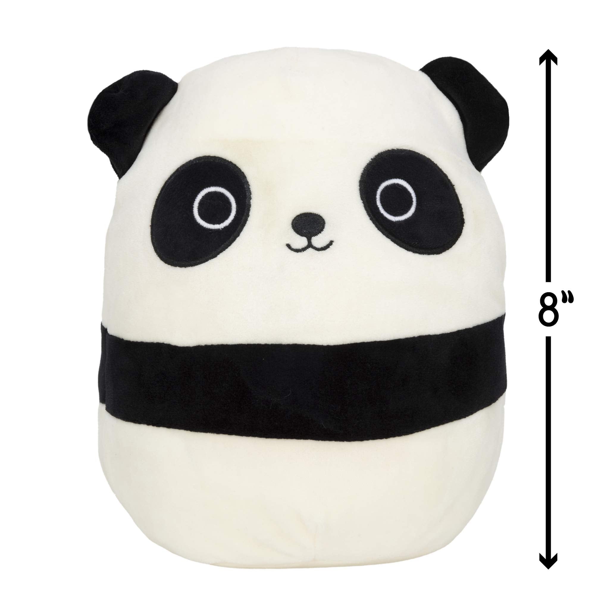 Squishmallows Stanley Panda smiling face inviting for stories and bedtime