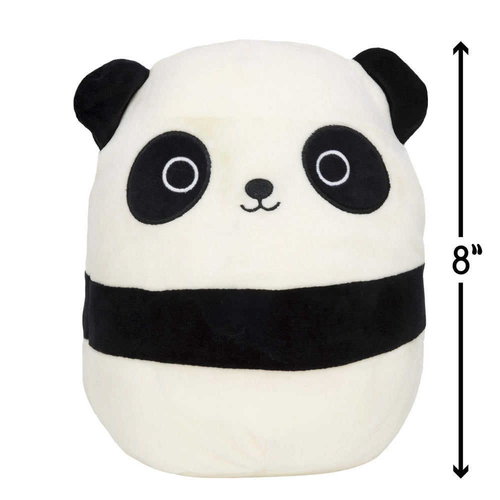 Squishmallows Stanley Panda smiling face inviting for stories and bedtime