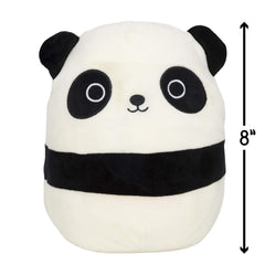 Squishmallows Stanley Panda smiling face inviting for stories and bedtime