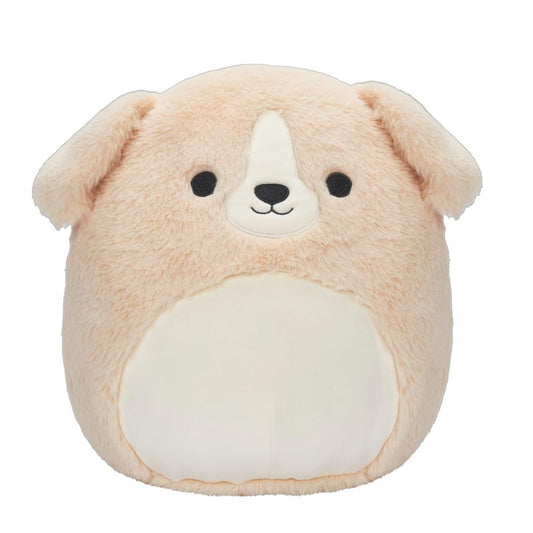 Squishmallows Stevon Golden Retriever plush, 12-inch, ultrasoft cuddle buddy for comfort.
