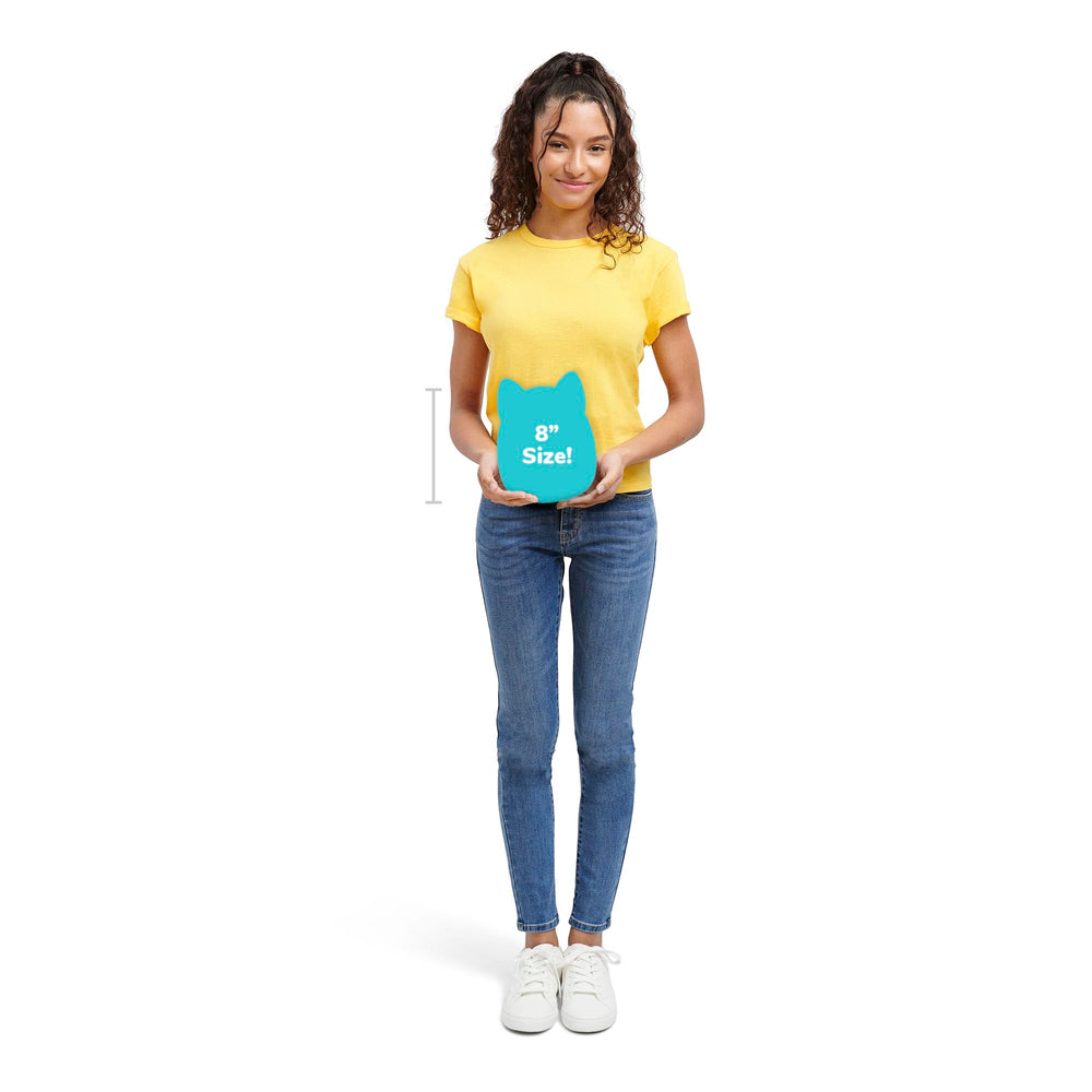 Squishmallows Tahoe tortoiseshell cat snuggle-ready plush for long car trips.