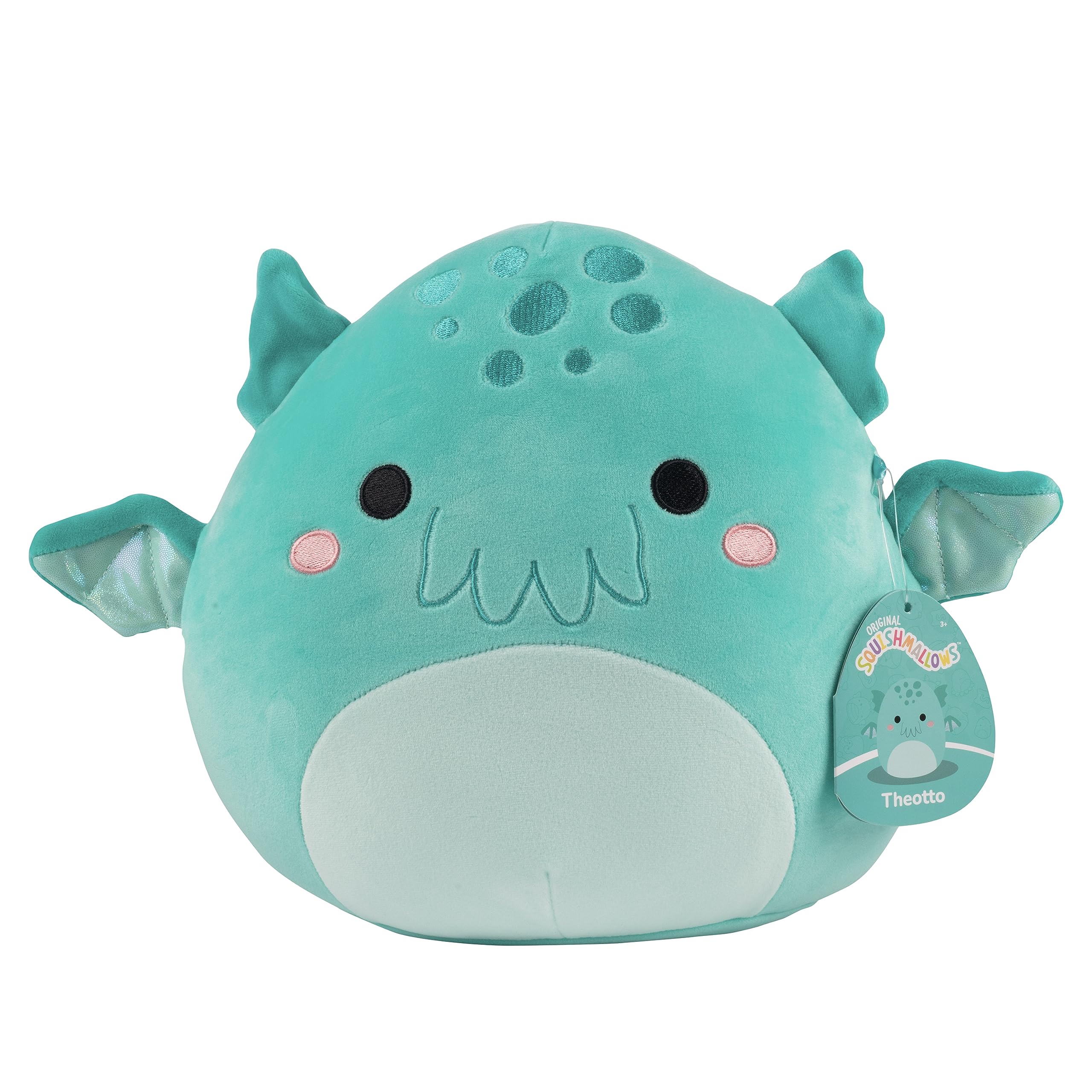 Squishmallows Theotto Cthulhu 10-inch front view plush ideal for cozy snuggles and display.