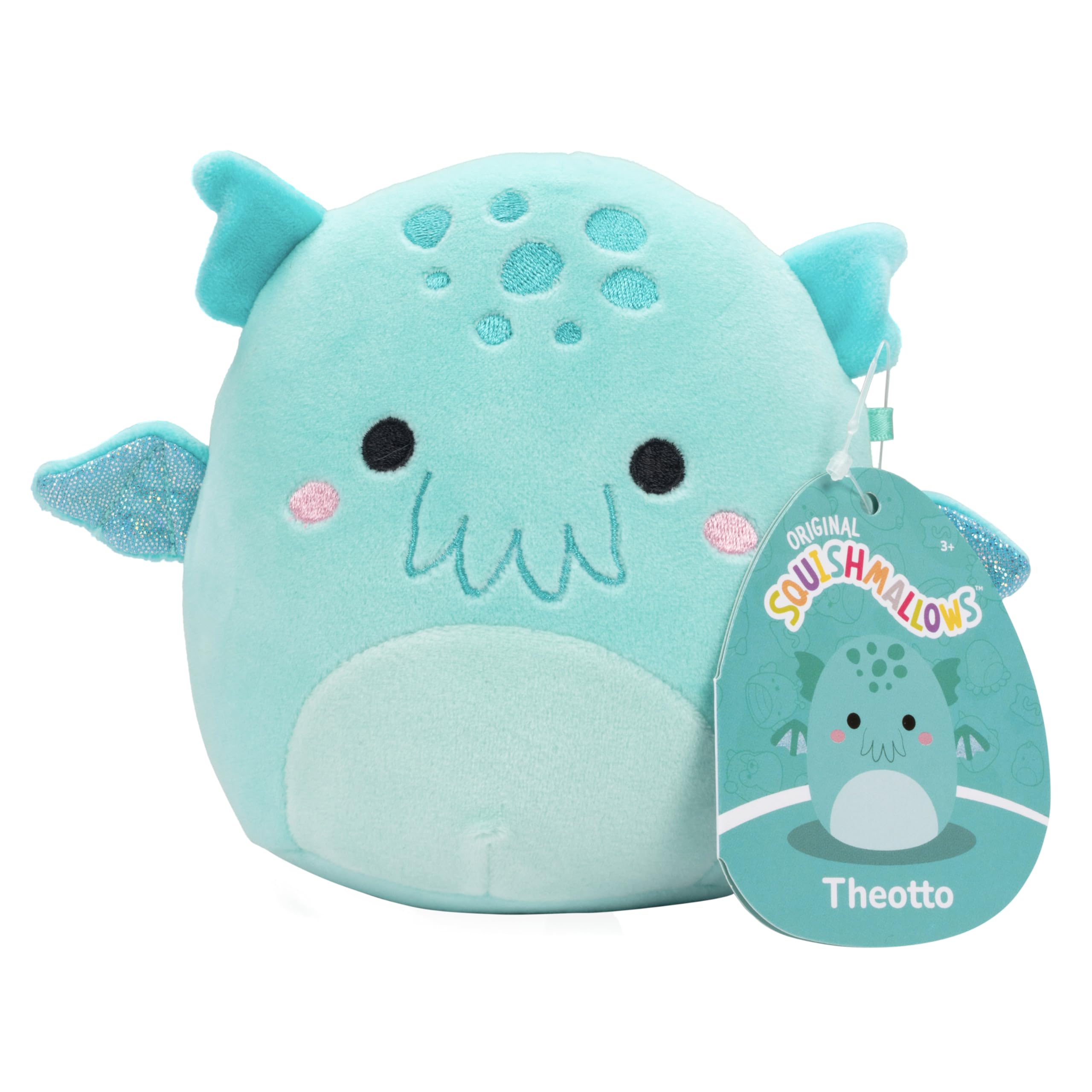 Squishmallows Theotto Cthulhu 5-inch plush, front view, ideal cuddling on the go