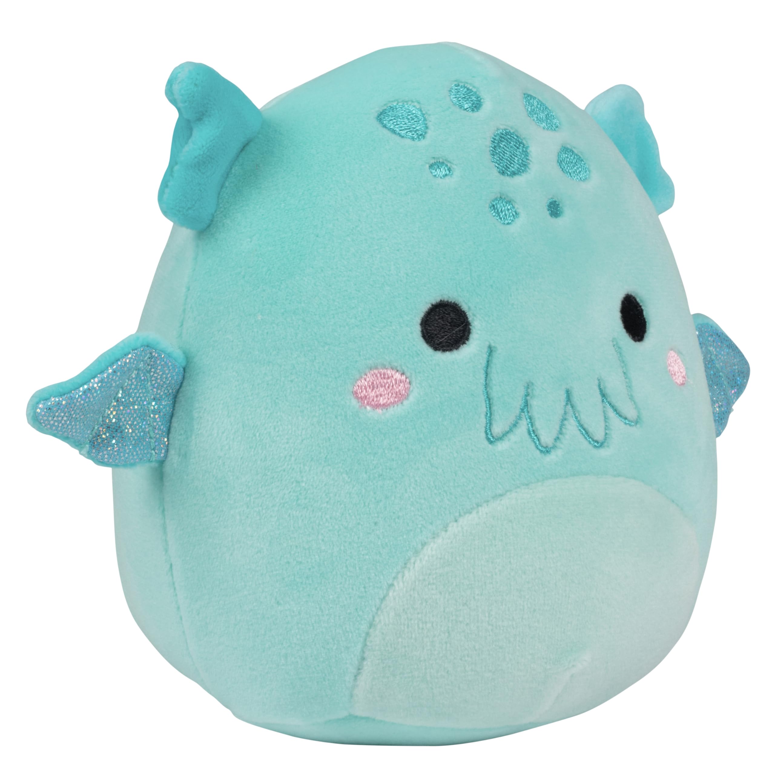 Squishmallows Theotto Cthulhu 5-inch plush, side view, cozy travel buddy