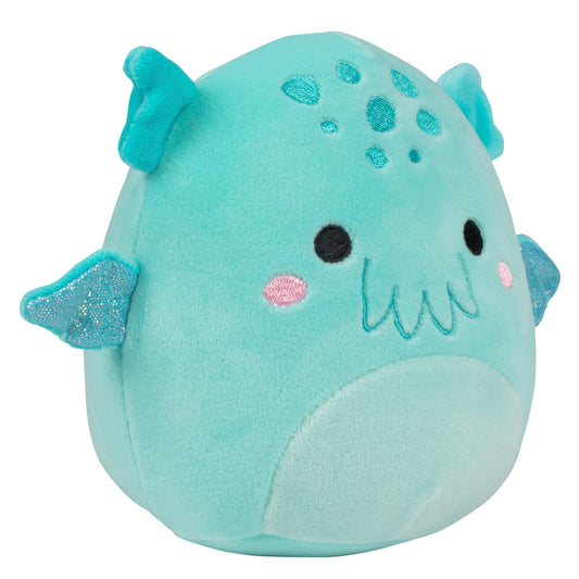 Squishmallows Theotto Cthulhu 5-inch plush, side view, cozy travel buddy