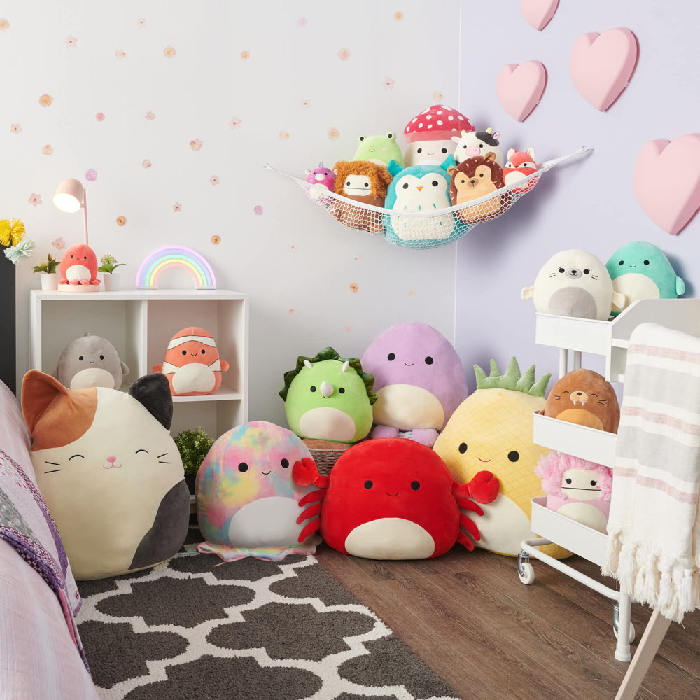 Squishmallows washable materials label highlights easy care after playtime