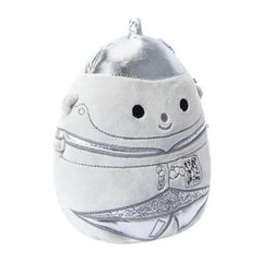 Squishmallows Wicked Tin Man face detail, expressive eyes for imaginative play.