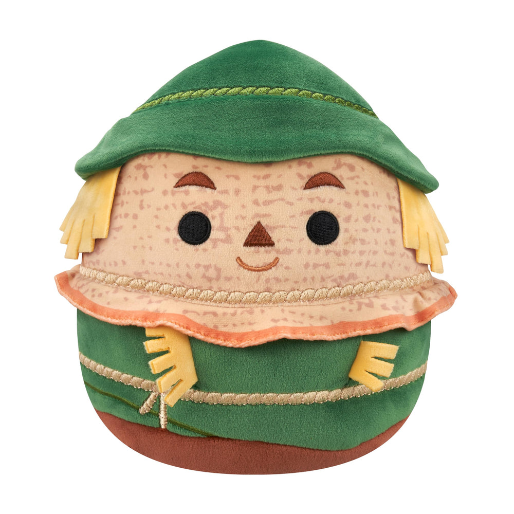Squishmallows Wizard of Oz Scarecrow front view shows ultra-soft cuddle-ready texture.