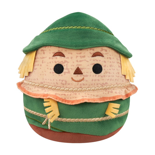 Squishmallows Wizard of Oz Scarecrow front view shows ultra-soft cuddle-ready texture.
