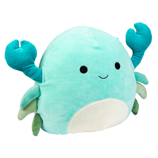 Squishmallows Xandra Crab closeup highlighting soft plush fabric for cozy hugs