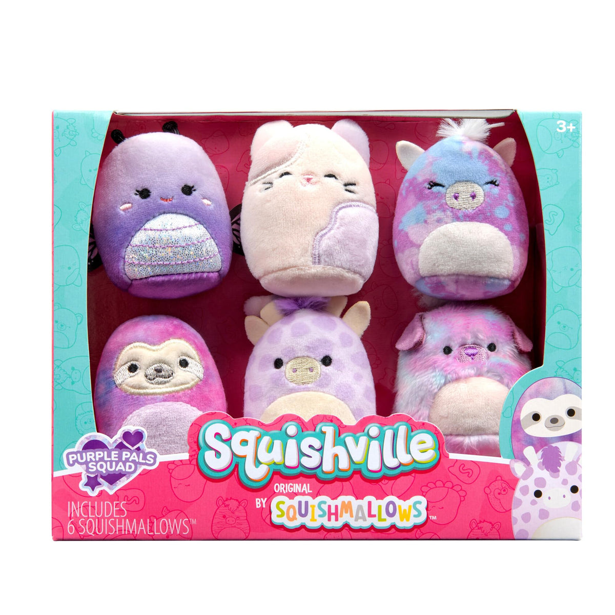 Squishville Bashira 2-inch plush cuddle partner and display friendly