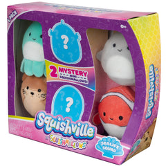 Squishville Sealife sea creatures, vibrant colors spark imaginative storytelling.