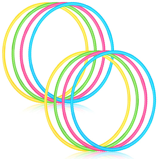 Sratte 8-pcs color hoop set with detachable blocks for versatile indoor or outdoor play.