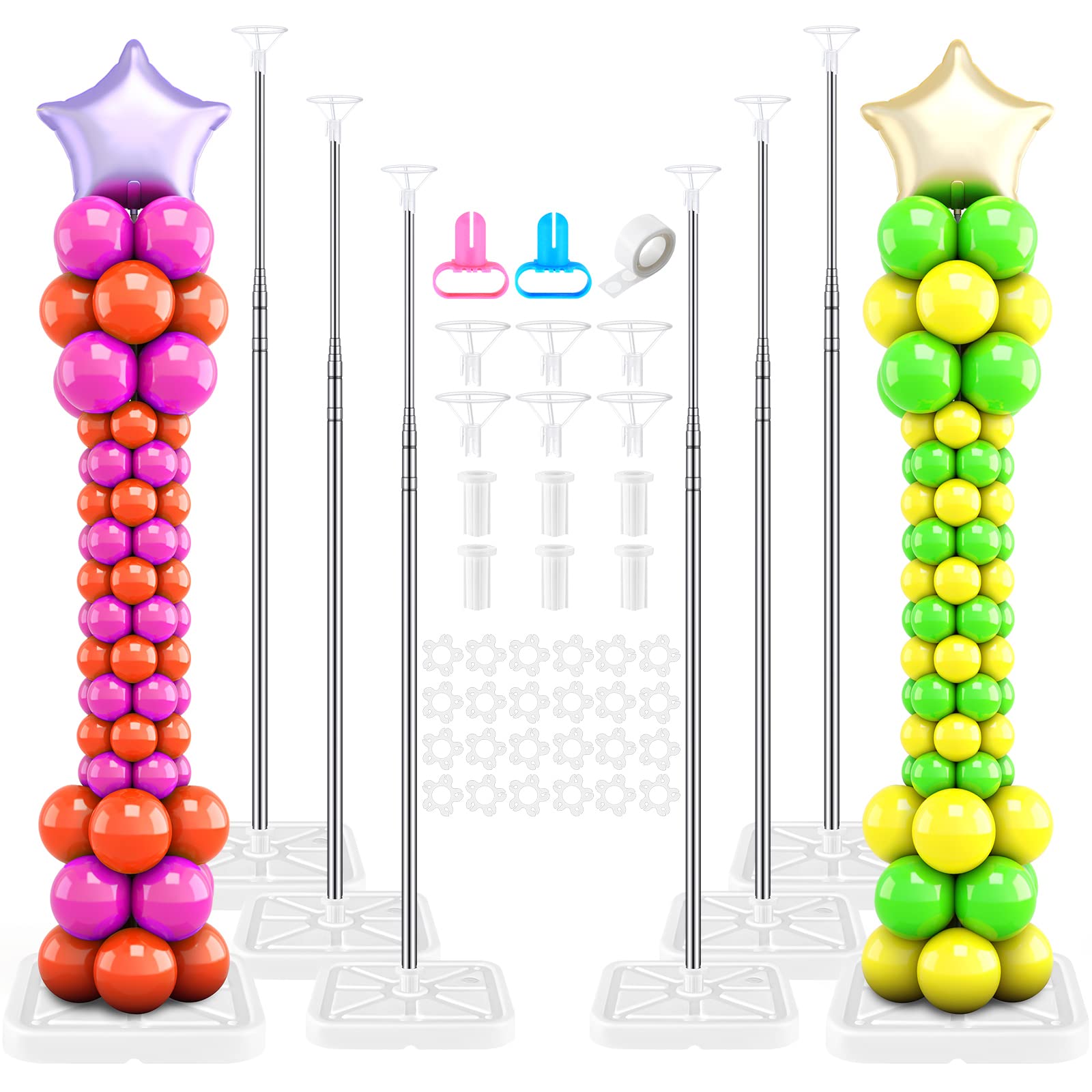 Sratte balloon column stand base provides stable support for decorations.