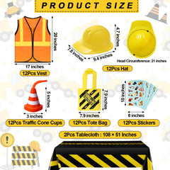 Sratte construction vest on kids, comfortable fit for play.
