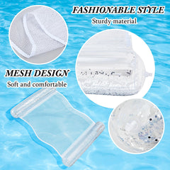 Sratte inflatable tube with silver glitter adds buoyant style