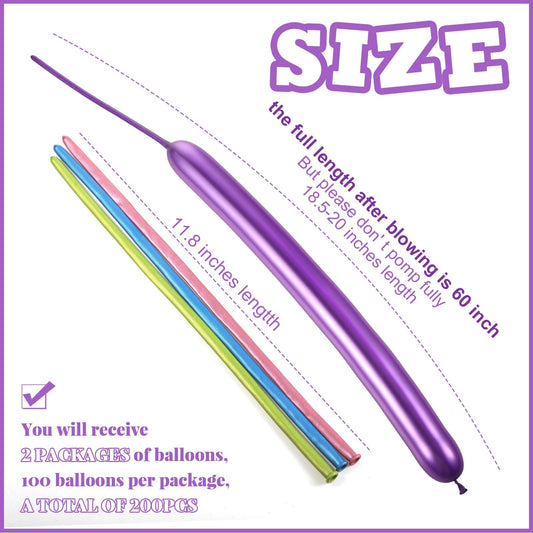 Sratte long twisting balloons 260Q for creative shapes