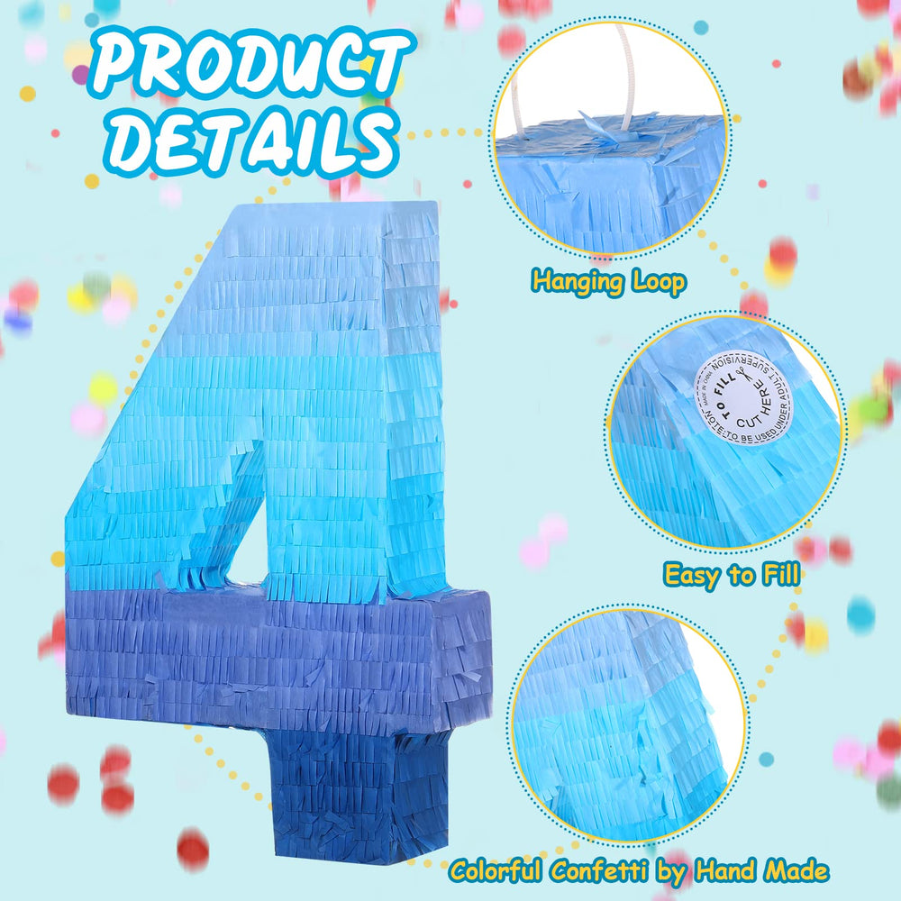 Sratte 4th birthday pinata kit for celebrations and games