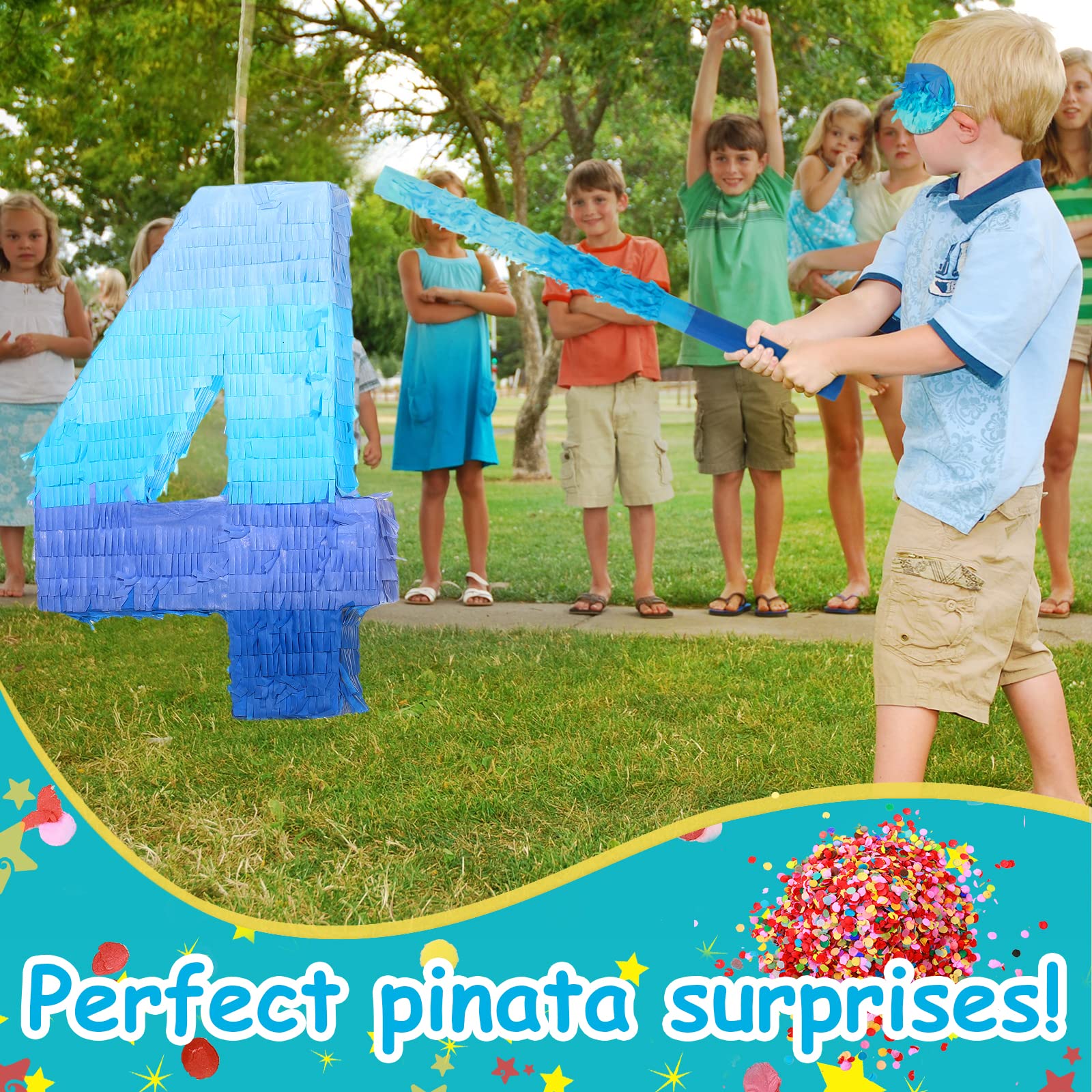 Sratte pinata size 16x11x3 inches for easy display at parties